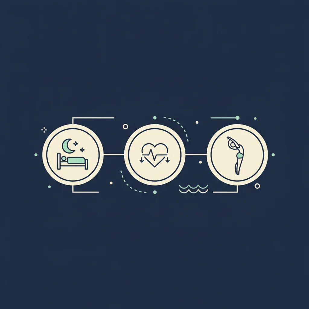 아침이 달라지는 1시간 '윈드다운' 루틴 대표 이미지 미니멀 일러스트