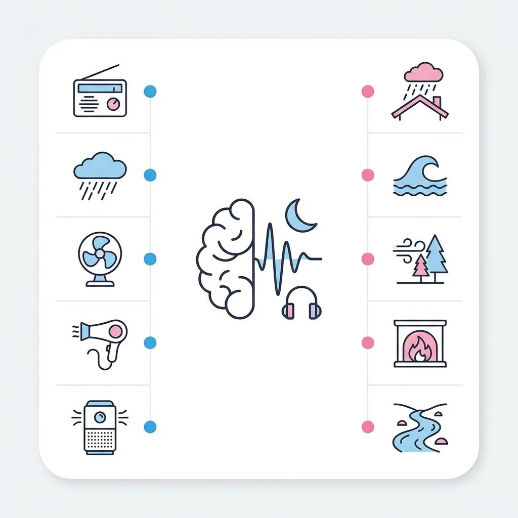 백색소음 vs 핑크소음: 나에게 맞는 소리는? 핵심 요소 인포그래픽