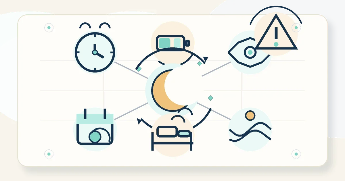 수면 부채(Sleep Debt) 계산하고 탕감하기 핵심 요소 인포그래픽